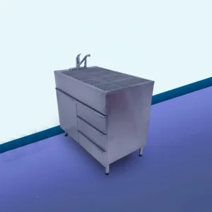 Mesa De Preparación Veterinaria Para Gatos Acero Inoxidable